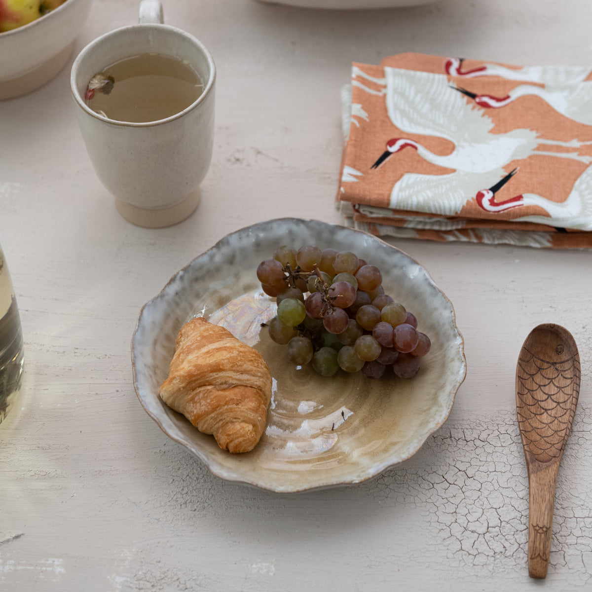 Reactive Glaze Stoneware Plate