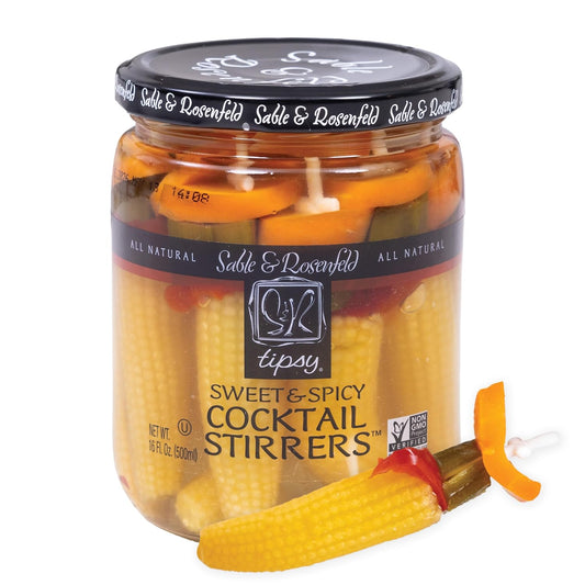 Sable & Rosenfeld Sweet and Spicy Tipsy Cocktail Stirrers