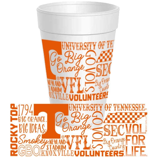 Tennessee Traditions Foam Cups