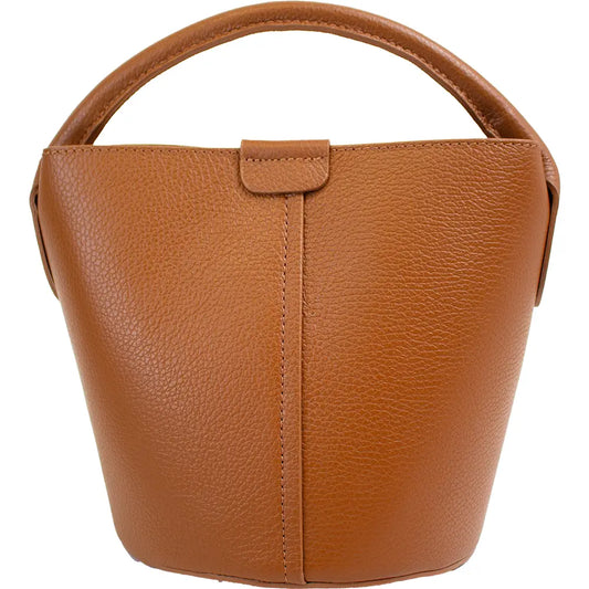 Italian Leather Bucket Bag