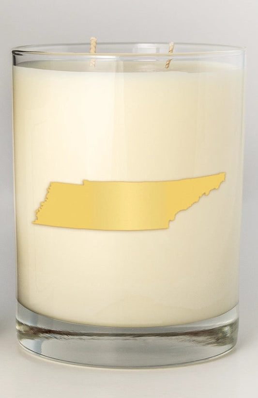 Collierville Tennessee Cocktail Glass Candle
