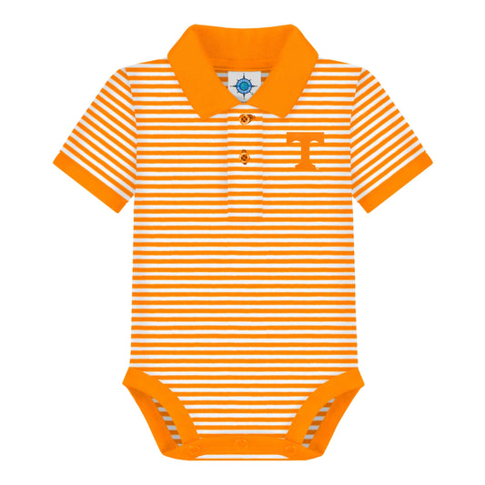Tennessee Volunteers Striped Infant Polo Bodysuit