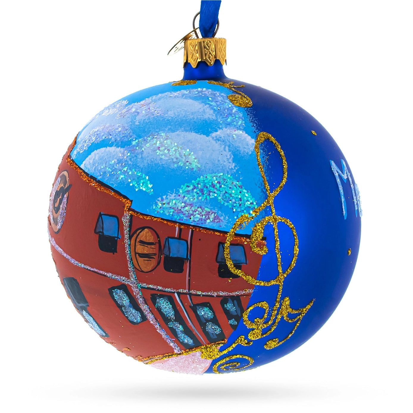Memphis, Tennessee Glass Ornament