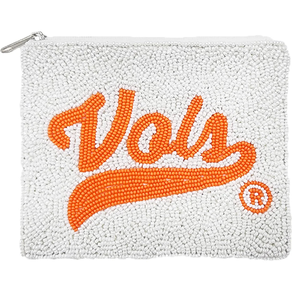 Vols Beaded Coin Pouch