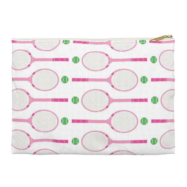Tennis Rackets Canvas Pouch - Thumbnail 2