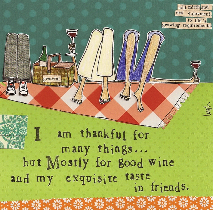 "Thankful For" Paper Cocktail Napkins