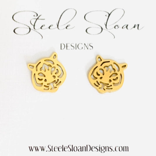 Tiger Stud Earrings