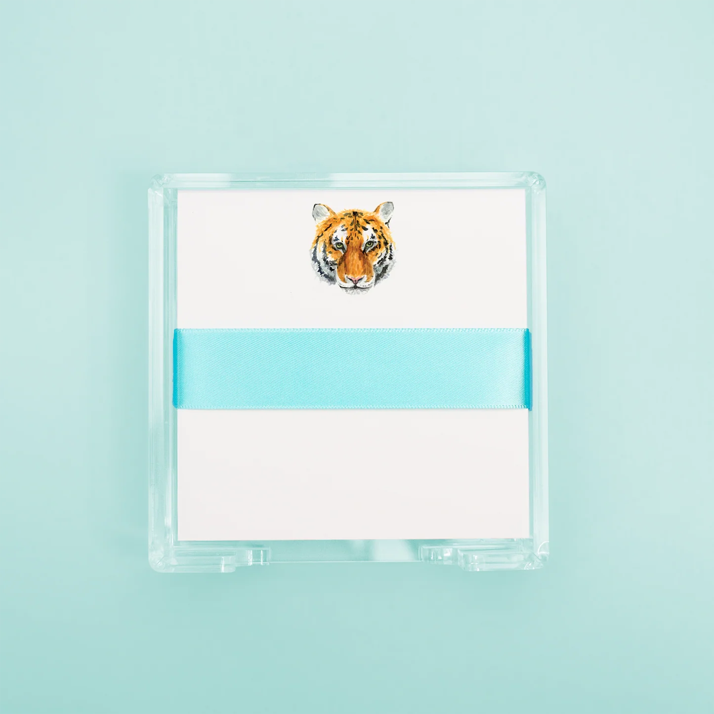 Tiger Face Square Desk Set