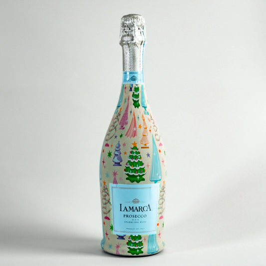 Beau Bottles Prosecco Wrap – Timeless Christmas Trees