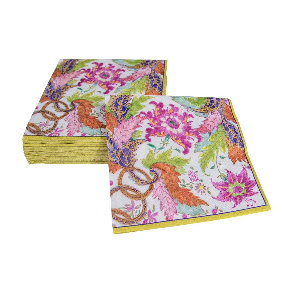 Tobacco Leaf Ivory Cocktail Napkins