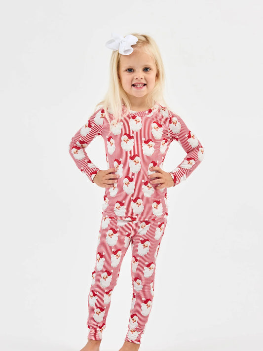 Toddler Pajama Set – Santa Baby Red