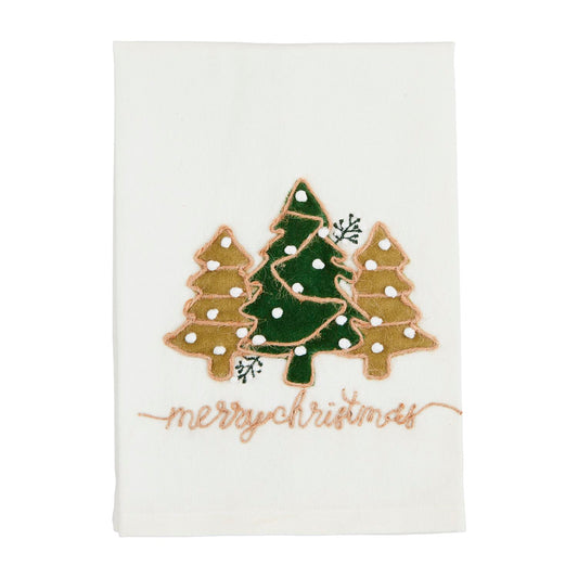 Tree Velvet Applique Towel