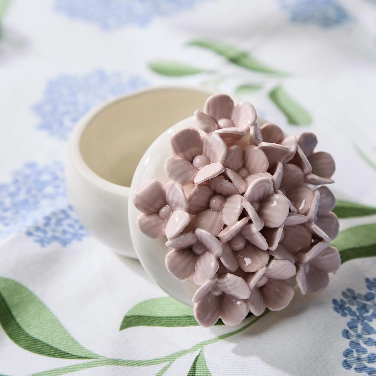 Hydrangea Trinket Jewelry Box