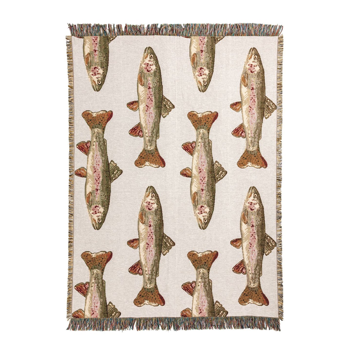 Trout Jacquard Woven Blanket