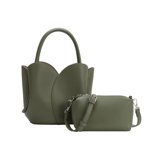 Tulip Moss Top Handle Bag