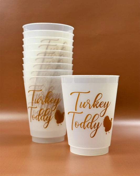 Turkey Toddy Thanksgiving Frosted Cups