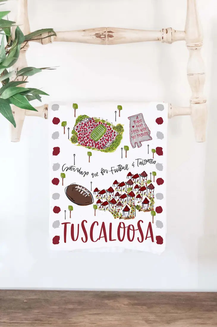 Saturdays Are For Football Tea Towel