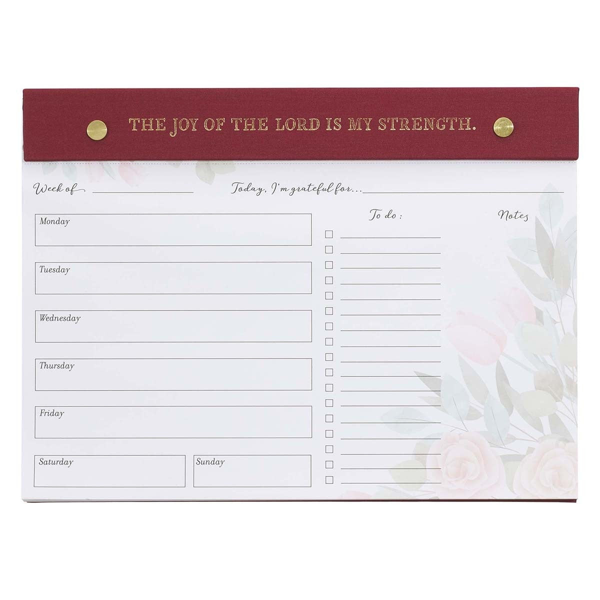 The Joy Of The Lord Is My Strength Undated Planner Pad
