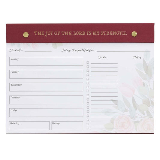 The Joy Of The Lord Is My Strength Undated Planner Pad