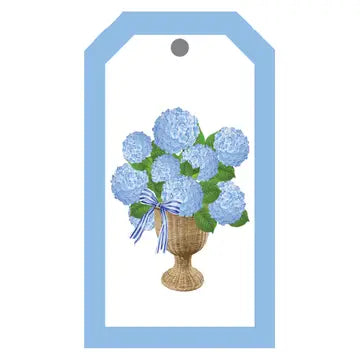 Hydrangeas Urn Gift Tags