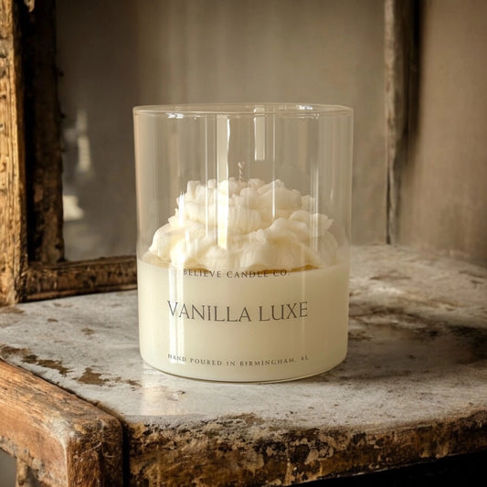 Believe Candle Co. Vanilla Luxe Floral Candle