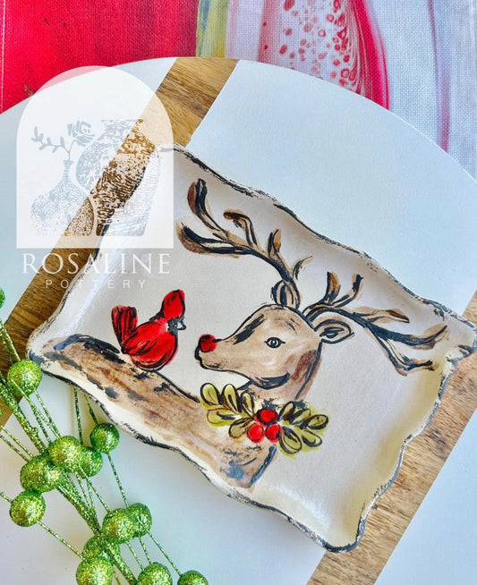 Rosaline Pottery Winter Friends Plate