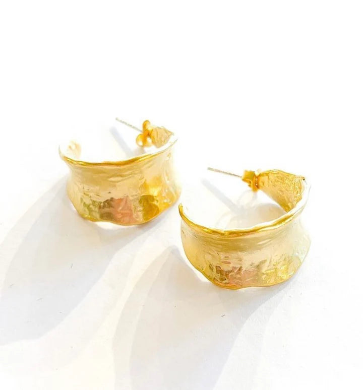 Wavy Hoop Earrings