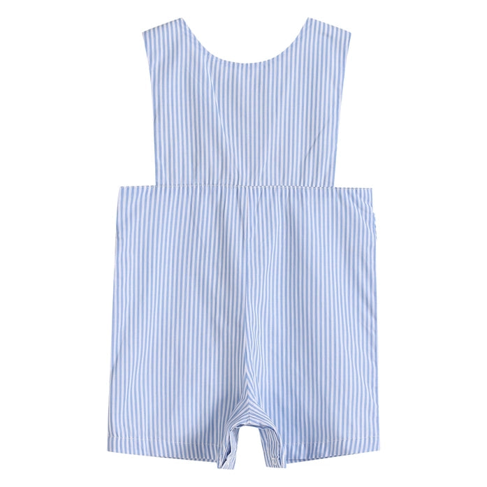 Blue Striped Whale Smocked Jon Jons