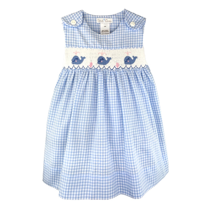 Whale Picture Smocked Sundress