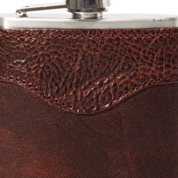 Campaign Leather Flask