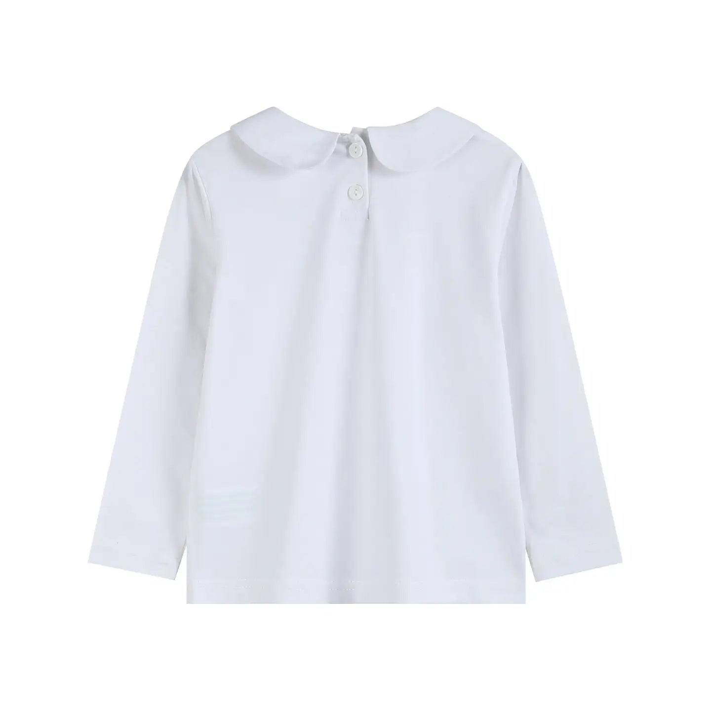 White Cotton Santa Collared Shirt