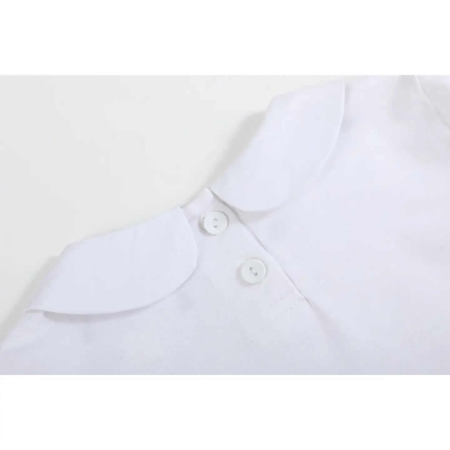White Cotton Santa Collared Shirt
