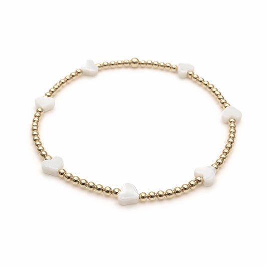 The Love Bracelet in White Mother of Pearl