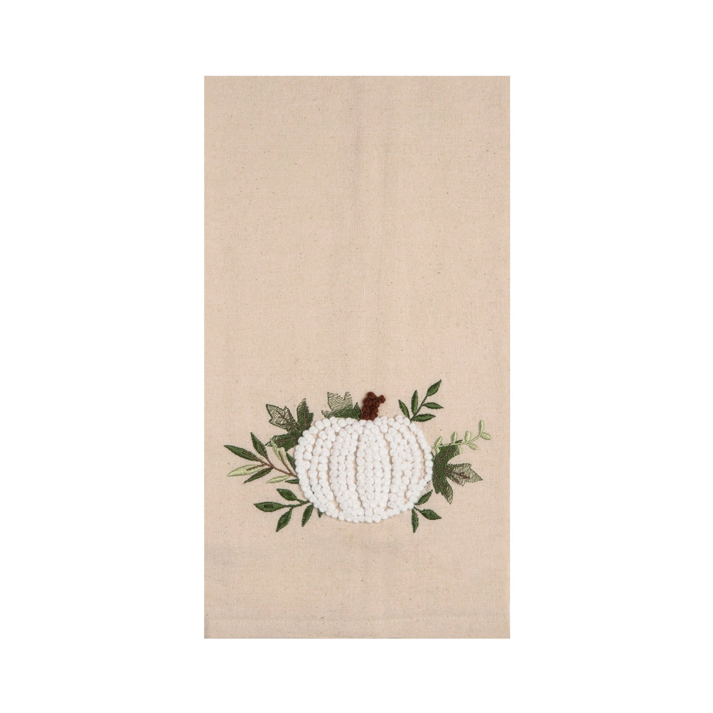 White Pumpkin Botanical Kitchen Towel