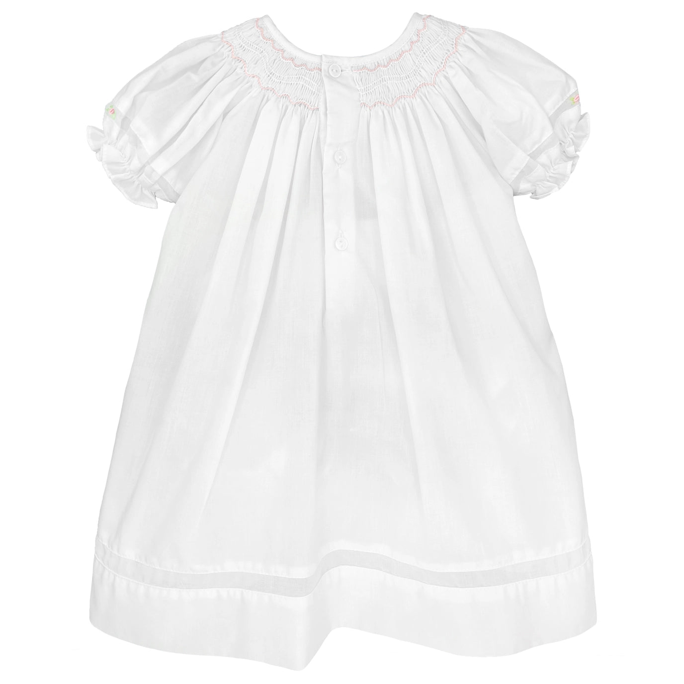 Smocked Daygown with Voile Insert
