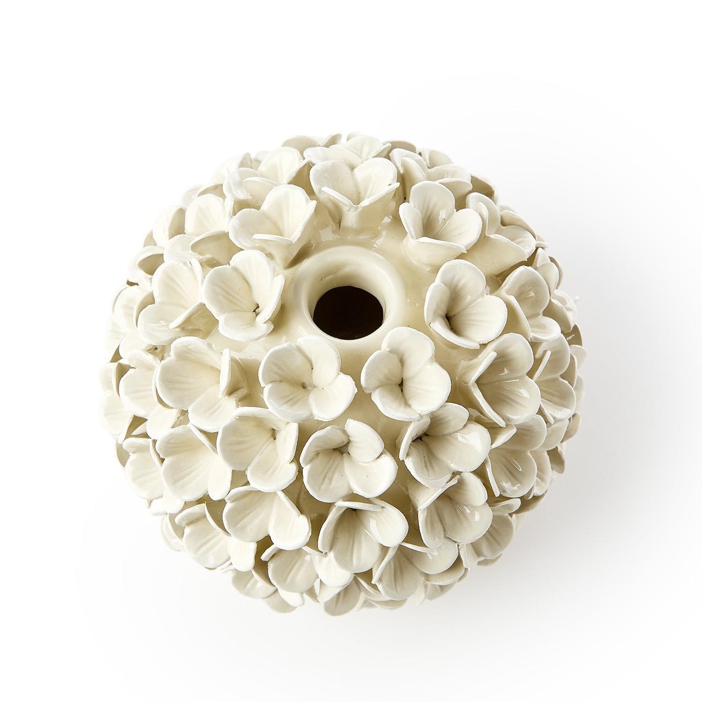 Hydrangea Flower Bud Vase & Taper Candle Holder