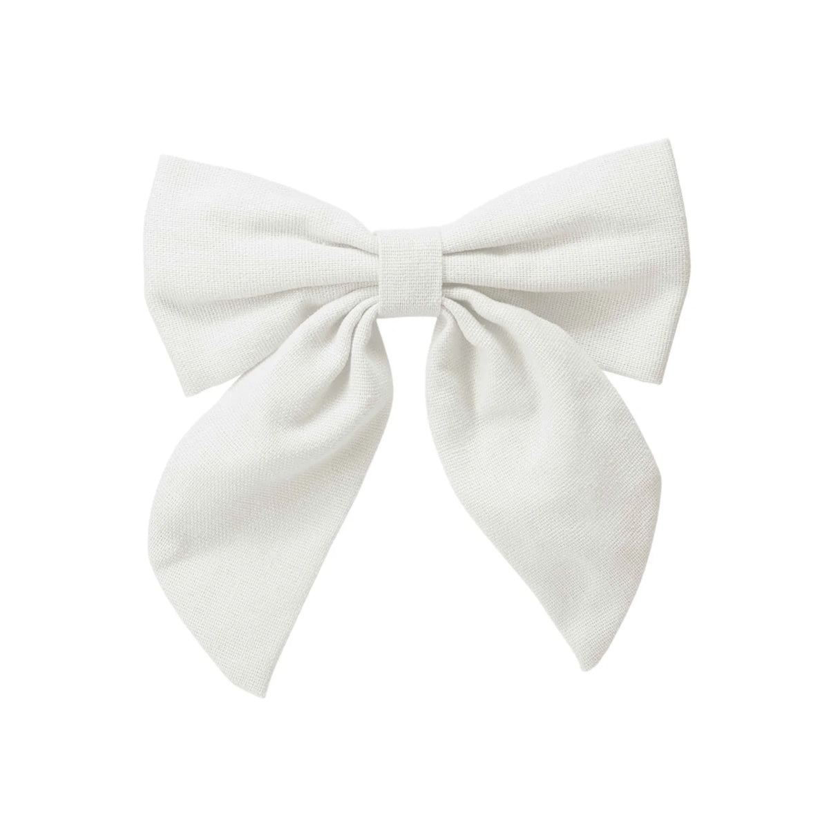 Beau Bottles White Linen Bottle Bow