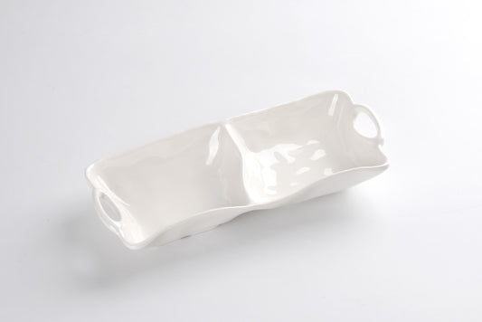 2 Section Melamine Server
