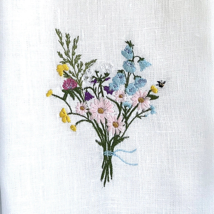 Wildflower Bouquet Linen Towel