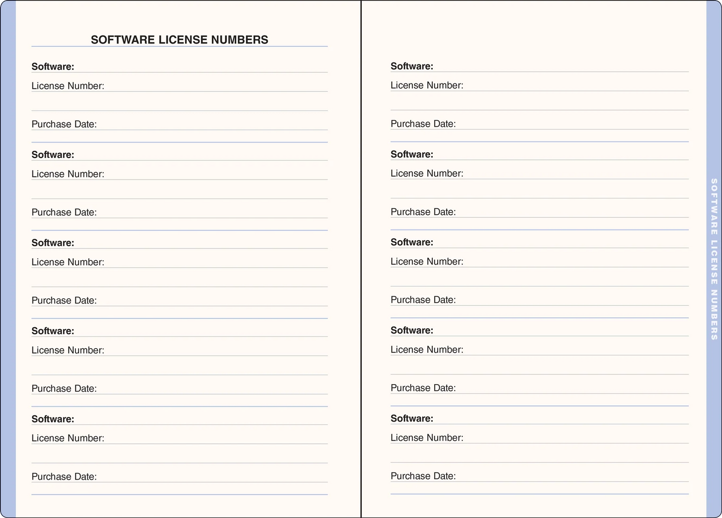 Wildflower Garden Large Internet Address & Password Logbook