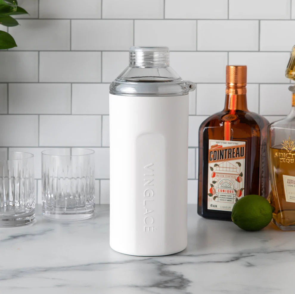 Vinglacé Wine Chiller Leak Proof Lid Converter with Glass Insert