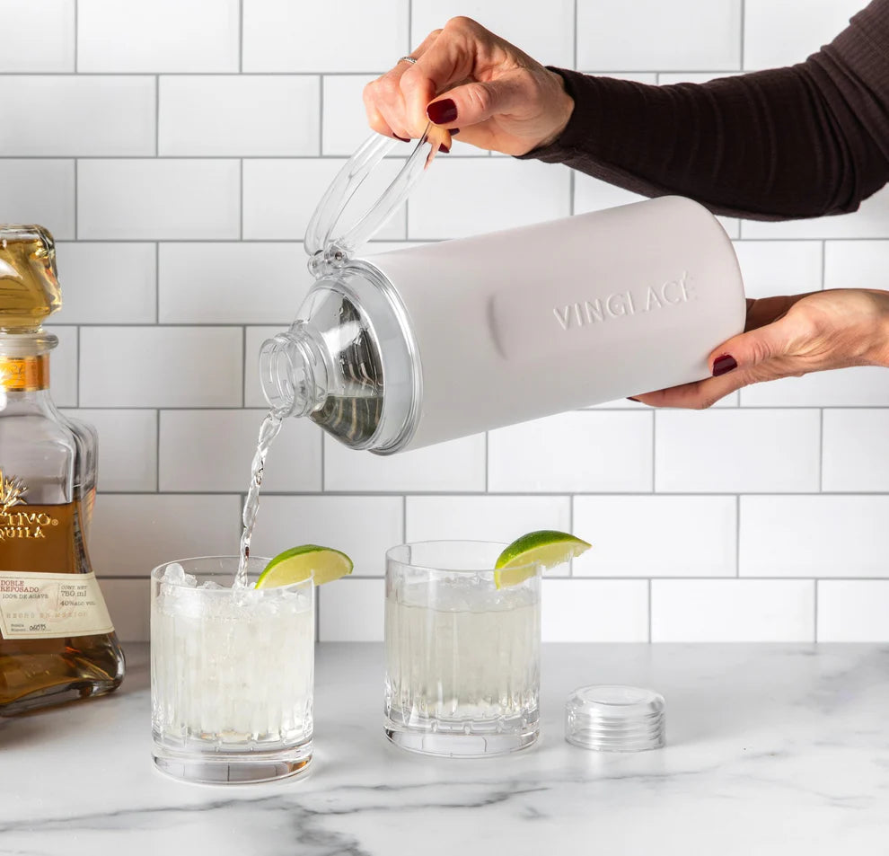 Vinglacé Wine Chiller Leak Proof Lid Converter with Glass Insert