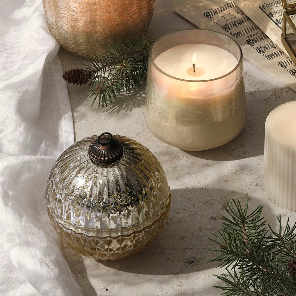 Illume Winter White Mercury Ornament Candle