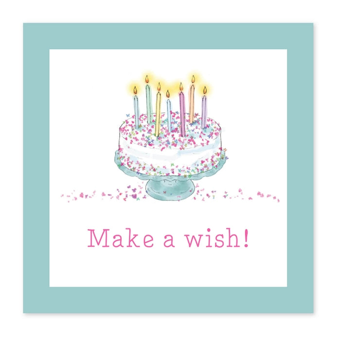 Make A Wish Square Enclosure Cards