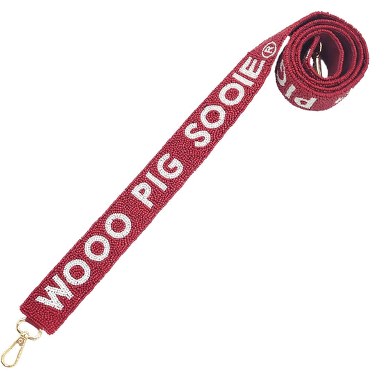 Woo Pig Sooie Beaded Bag Strap