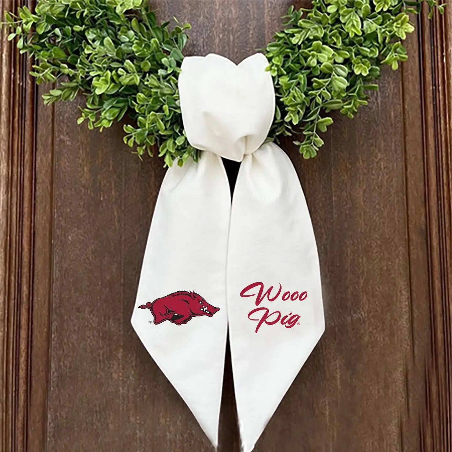 Arkansas Logo Wreath Sash