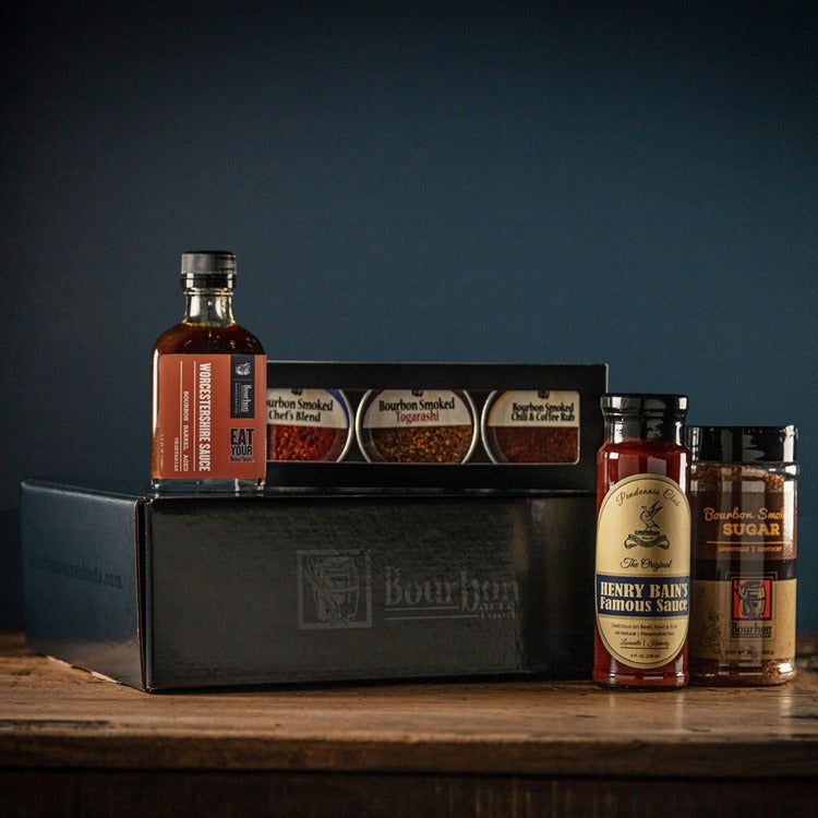 BOURBON BARREL FOODS 3-SPICE GRILL BOX GIFT BOX