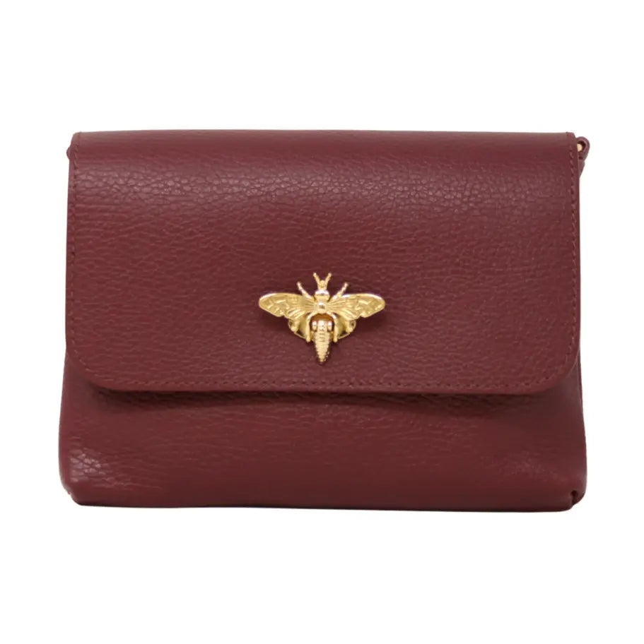 Genuine Italian Leather Butterfly Crossbody Bag