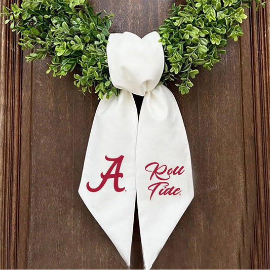 Alabama Logo Printed Wreath Sash