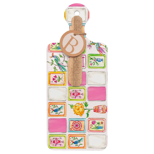 Mahjong Pink Cuterie & Spreader Set